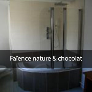Rénovation salle de bain carrelage et faïence nature & chocolat