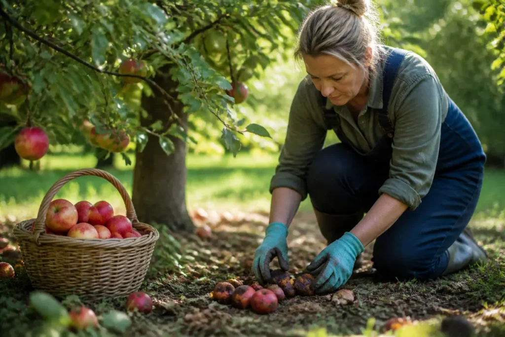 Que faire des pommes pourries au pied des pommiers ? Guide utile