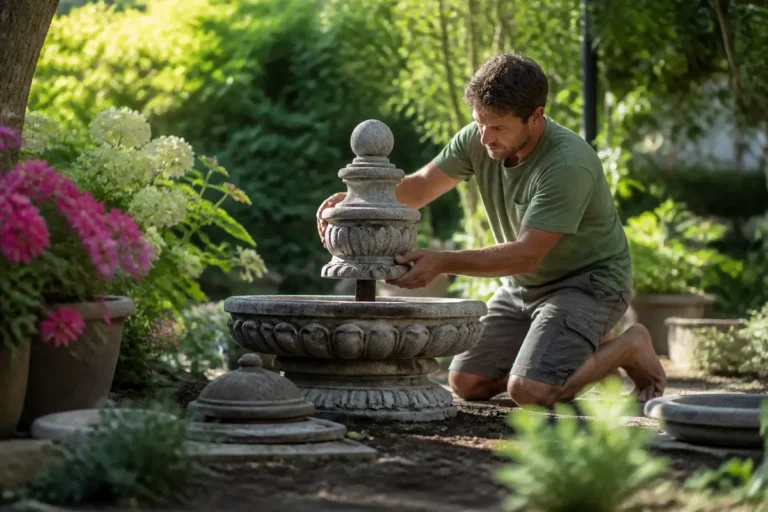 Fabriquer une fontaine de jardin facile : guide pratique et astuces