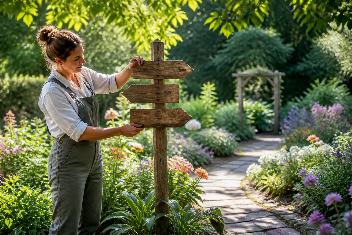 Idées pratiques pour un panneau de signalisation de jardin efficace